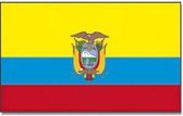 Vlag Ecuador 90 x 150 cm feestartikelen - Ecuador landen thema supporter/fan decoratie artikelen