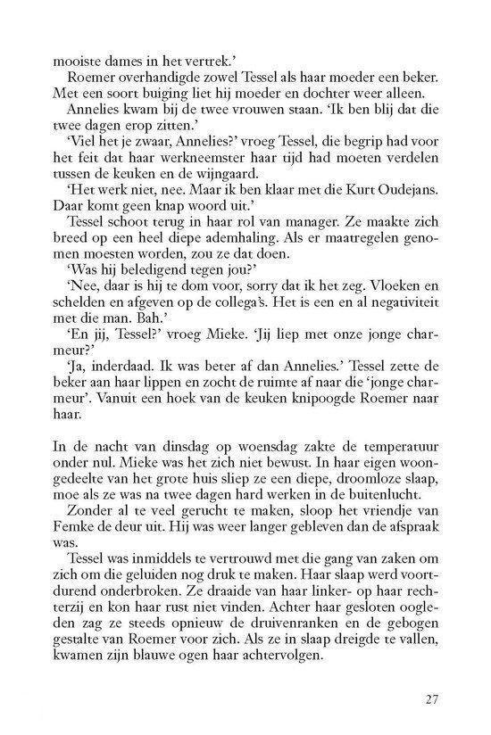 Pagina 27 met tekst over Tessel, Roemer en een nacht.