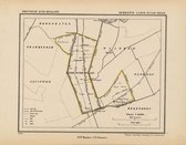 Historische kaart, plattegrond van gemeente Lange Ruige Weide in Zuid Holland uit 1867 door Kuyper van Kaartcadeau.com