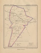 Historische kaart, plattegrond van gemeente Westerbork in Drenthe uit 1867 door Kuyper van Kaartcadeau.com
