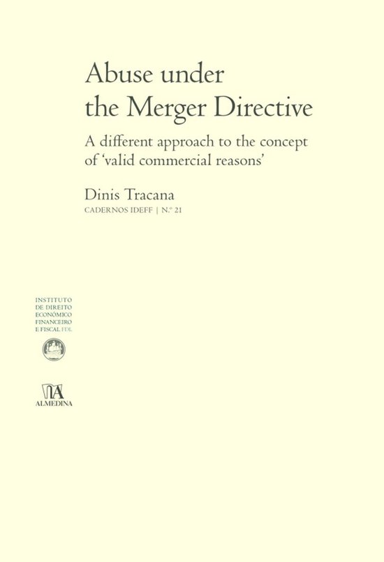 Abuse under the Merger Directive - A different approach to t ... - cover