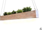 Van Abbevé Steigerbuis - Hanglamp - Steigerhout/Plantenbak