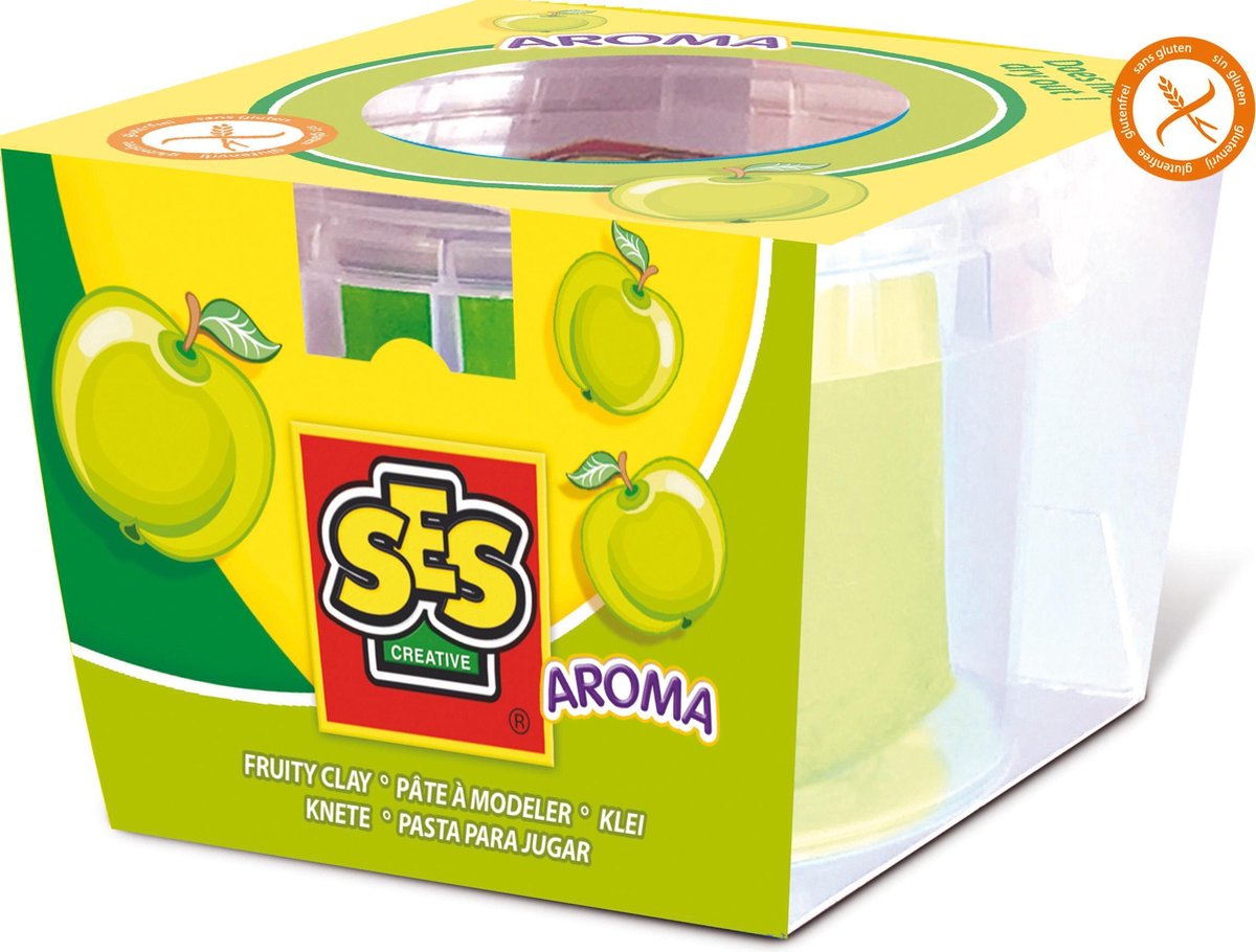 SES Klei - 90 Gram - Groen met Appel Aroma