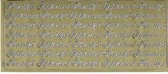 10 X Hartelijk Gefeliciteerd Stickers - Goud - HG Tekst sticker - 10 stickervellen