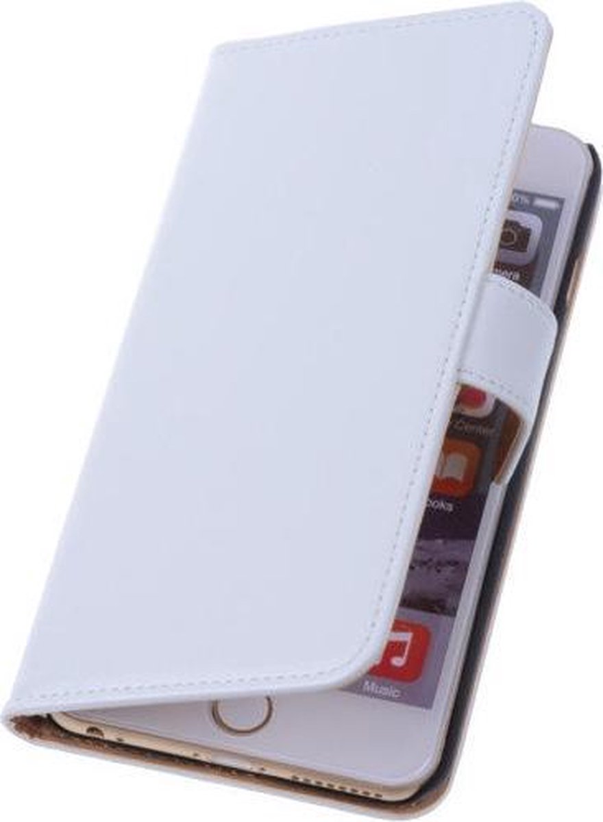 PU Leder Wit Hoesje iPhone 6 (4.7 inch) Book/Wallet Case/Cover