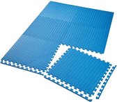 tectake - Set van 6 beschermingsmatten vloermat fitnessvloermat - blauw - 2,3 m2 - 402656