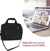 Multifunctionele Laptoptas Laptop schoudertas Zwart