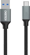 Choetech USB-C kabel naar USB kabel 2.4A - 1M - Zwart
