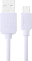 Haweel Gecertificeerde kabel 1 Meter Micro USB High Speed Laadsnoer Oplaadkabel voor Huawei  Wit