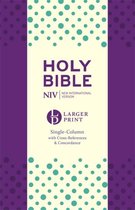 NIV Larger Print Compact Single Column Reference Bible Purple Softtone