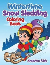 Wintertime Snow Sledding Coloring Book