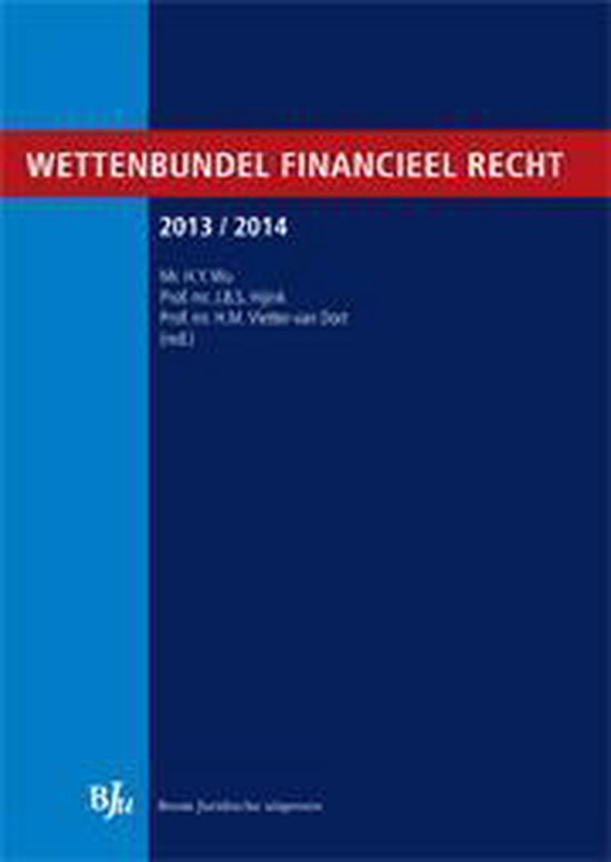 Wettenbundel Financieel Recht 2013/2014 - cover