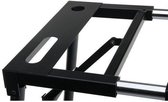 Klassieke Cantabile klaptafel met klavierstandaard - voor digitale piano's of moedertoetsenborden - uitschuifbaar steunvlak - in hoogte verstelbaar van 65-110 cm - zwart
