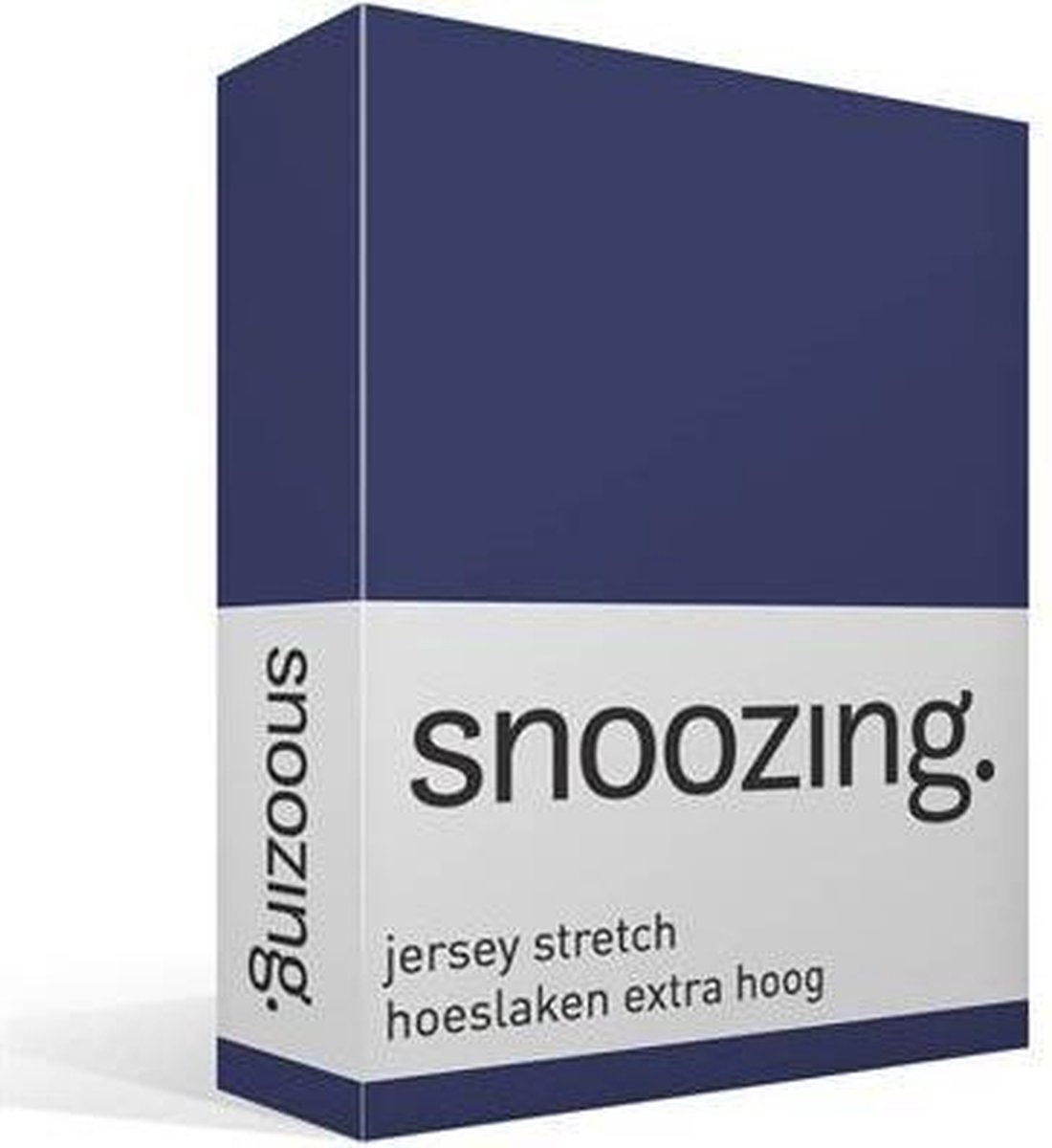 Snoozing Jersey Stretch - Hoeslaken - Extra Hoog - Tweepersoons - 140/150x200/220 cm - Navy