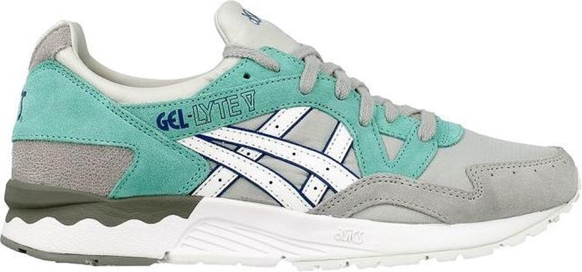 Asics Sneakers Gel Lyte V Dames Grijs/mintgroen Maat 39,5 | bol.com