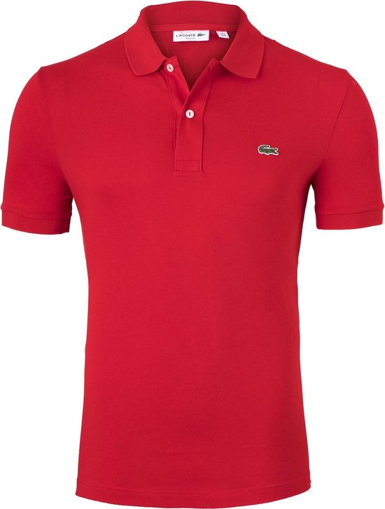 Lacoste Heren Poloshirt - Red - Maat M