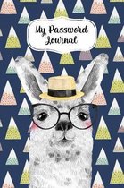 My Password Journal Password Keeper Book Fun Llama Cover