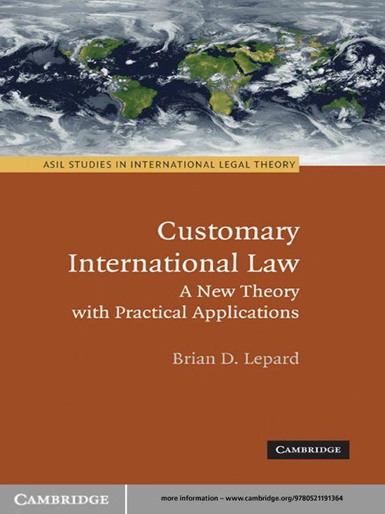 ASIL Studies in International Legal Theory - Customary Inter ... - cover