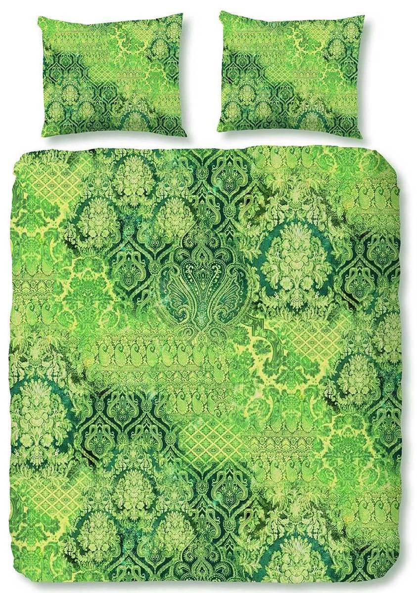 ZouZou Dekbedovertrek Veronique - Eenpersoons - 140x200/220 cm - Groen