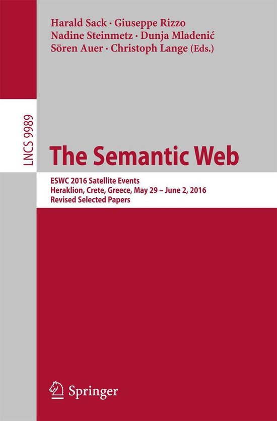 Springer Nature Proceedings Computer Science - The Semantic  ... - cover