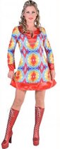 Batik jurk hippie jaren 60-Maat:L