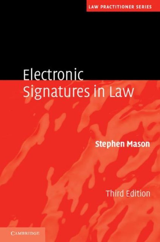 Electronic Signatures In Law 9781107012295 Stephen Mason Boeken