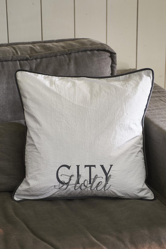 Riviera Maison City Hotel Basic Pillow Cover - Kussenhoes - 50x50 - Wit -  Polyester | bol.com