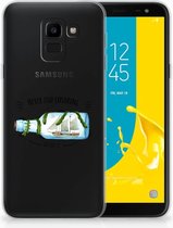 Geschikt voor Samsung Galaxy J6 2018 Uniek TPU Hoesje Boho Bottle
