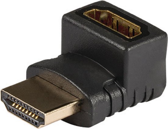 HDMI 270 haaks adapter HDMI -connector - HDMI -ingang 1 stuk grijs | bol.com
