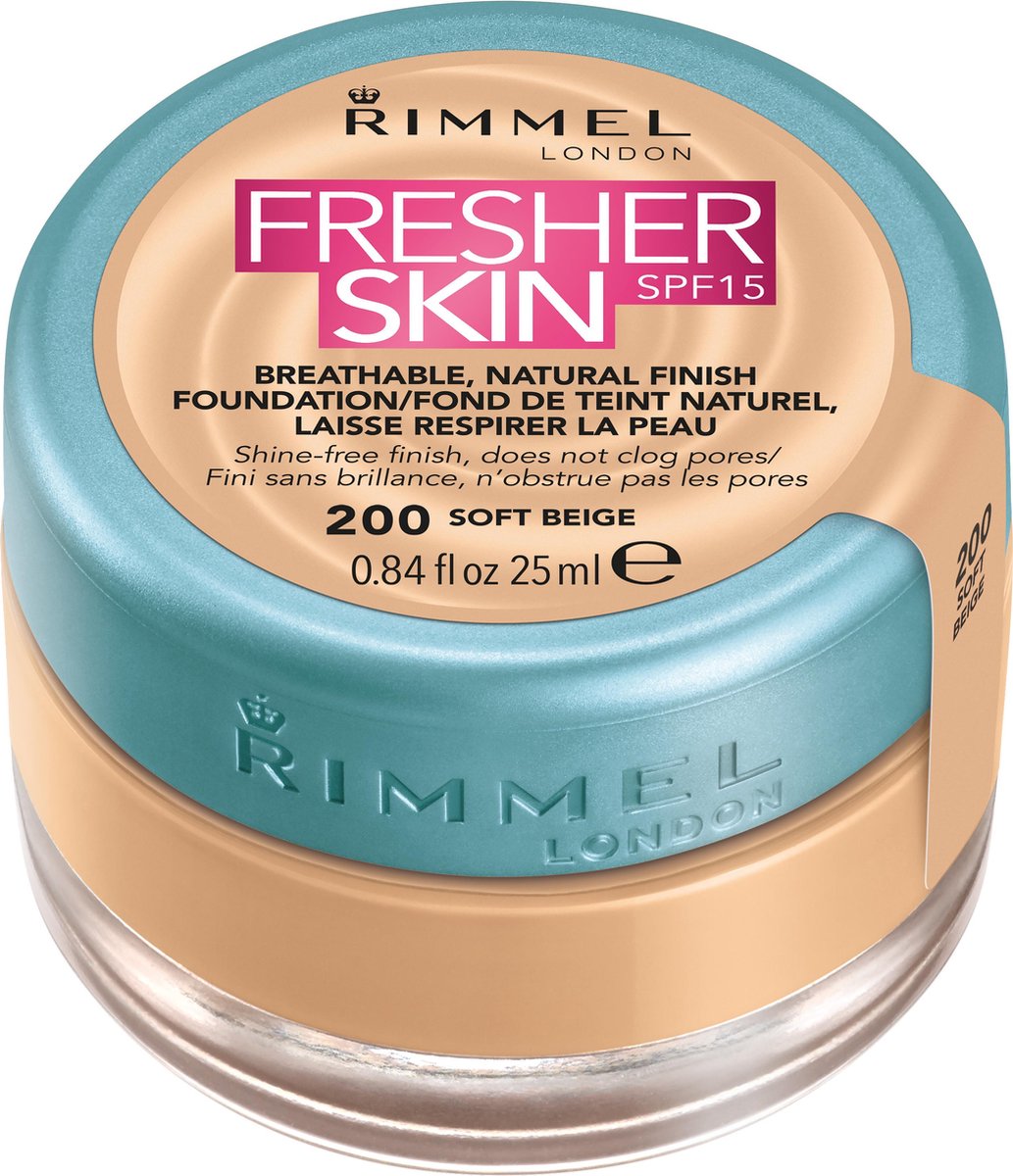 Rimmel London Fresher Skin - 200 Soft beige - Foundation