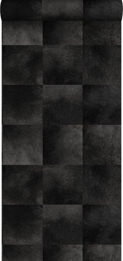 Origin behang dierenhuid structuur zwart - 347326 - 53 x 1005 cm