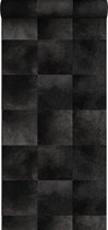 Origin Wallcoverings behangpapier dierenhuid structuur antraciet grijs - 347326 - 53 cm x 10,05 m