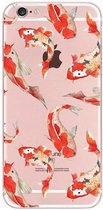 iPhone 6(s) PLUS (5.5 Inch) - hoes, cover, case - TPU - Transparant - Koi Vissen