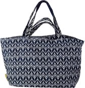 Mycha Ibiza XL shopper - strandtas - handtas - clutch - met rits - katoen jaquard – 712