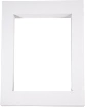 Passepartout lijsten, afm 40x50 cm, wit, A3, 100 stuks