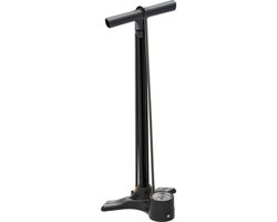 Lezyne Macro Floor Drive ABS-1 - Hoge druk fietspomp - Fietspomp met analoge drukmeter - Presta en Schrader ventielen - Staal - Mat Zwart