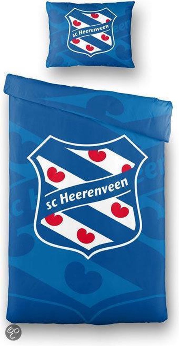 SC Heerenveen Dekbedovertrek - 140x200/220 cm + 1 sloop - Blauw | bol.com