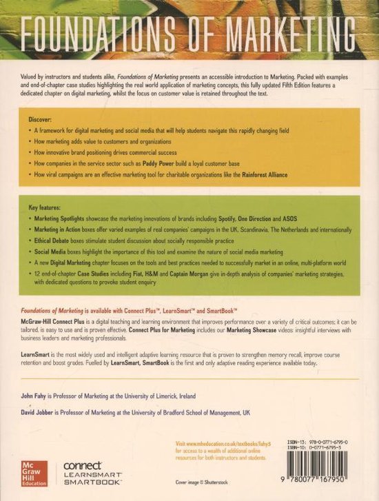 Foundations of Marketing 9780077167950 John Fahy Boeken