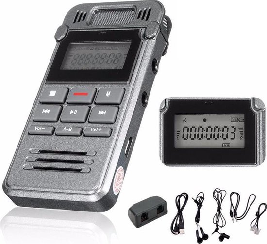 Digitale Voice Recorder / Dictafoon 8 GB Memo Audio Recorder