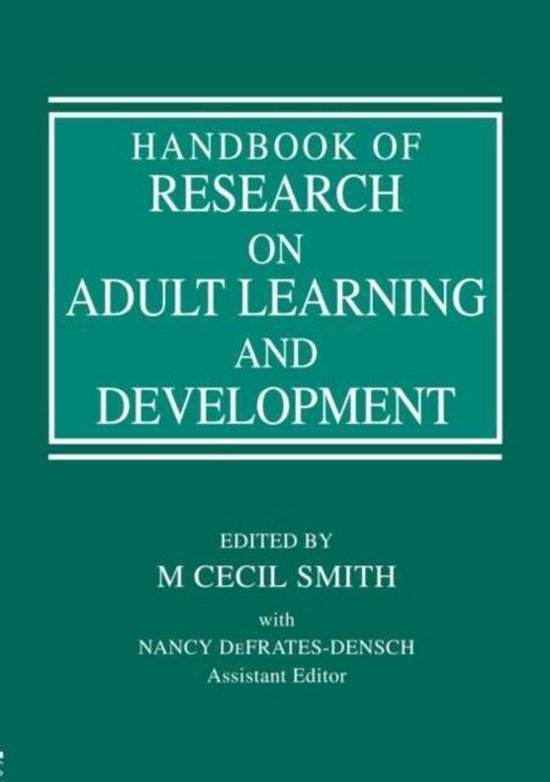 Handbook of Research on Adult Learning and Development - cover
