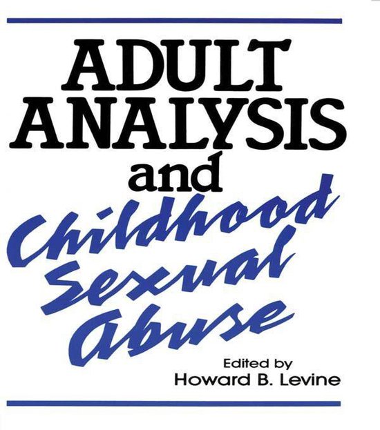 Adult Analysis and Childhood Sexual Abuse - cover