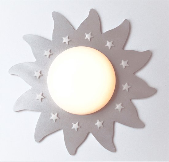 Funnylight kids baby en kinder lamp LED Du Soleil zon zilver - Trendy  plafonniere voor... | bol.com