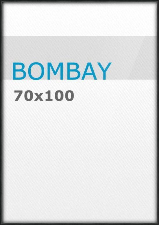 bol.com | Acaza - Bombay - Fotolijst - 70x100 - Plexiglas - kunststof -  Zwart
