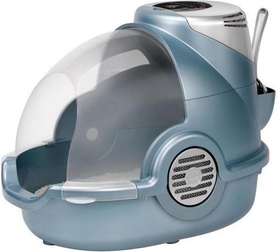 Oster Bionaire Kattenbak - Met Elektronisch Luchtfilter - Zilver - 61 x 36 x 46 cm