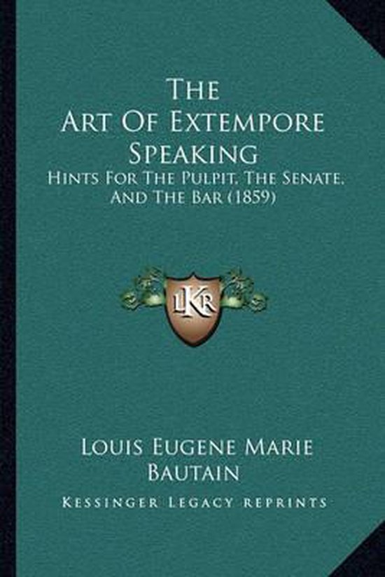 The Art of Extempore Speaking - cover