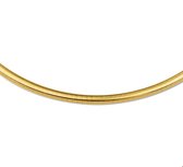 The Jewelry Collection Collier goud met zilveren kern Omega Bol 4,0 mm