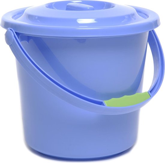 Travellife Toiletemmer met Deksel - Blauw - 5 Liter | bol.com