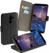 MP case Zwart bookcase style Nokia 7+ Plus wallet case hoesje