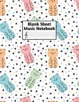 Blank Sheet Music Notebook