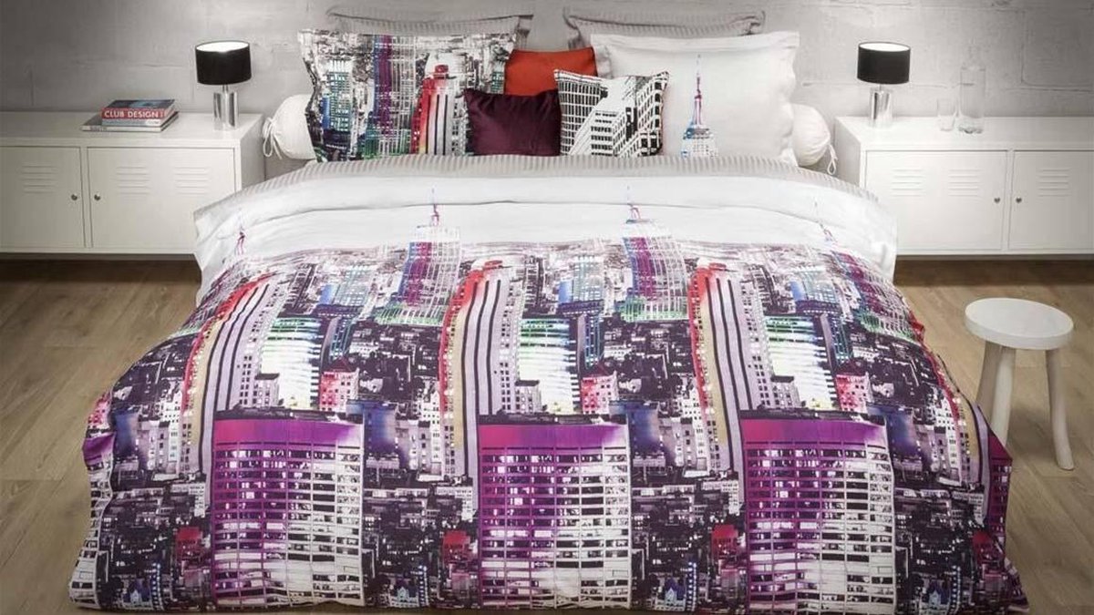 Heckettlane HNL Refined Satin Heights Dekbedovertrek - Litsjumeaux XL - 260x200/220 cm - Multi